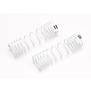 Springs, rear (white) (progressive rate) (2), TRX6858