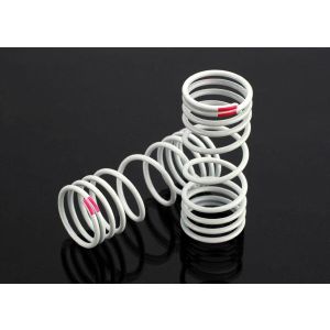 Springs, front (progressive, +10% rate, pink) (2), TRX6863