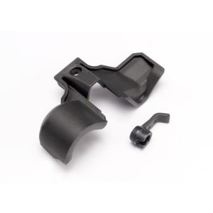 Cover, gear/ motor wire hold-down clip, TRX6877