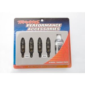 Shocks, GTR hard anodized, Teflon-coated bodies with TiN sha, TRX7061X