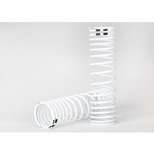 Springs, rear (white) (progressive rate) (2), TRX7457