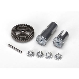 Gear set, differential, metal output gears (2)/ spider gears, TRX7579X