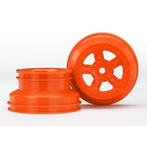 Wheels, SCT ORANGE, beadlock se, dual profile (1.8' inner, 1, TRX7673A