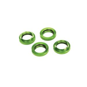 Spring retainer (adjuster), green-anodized aluminum, GTX sho, TRX7767G