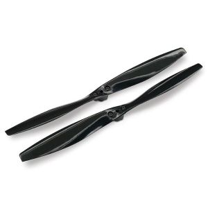 Rotor blade set, black (2) (with screws), TRX7926