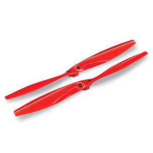 Rotor blade set, red (2) (with screws), TRX7928