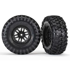 Tires and wheels, assembled, glued (TRX-4 wheels, Canyon Tra, TRX8272