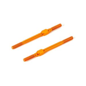 ALU ADJ. TURNBUCKLE M3x51 MM - SWISS 7075 T6 - ORANGE (2), X372615-O