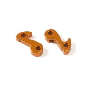 ALU FRONT WHEEL LOCK - SWISS 7075 T6 - ORANGE (2), X345260-O