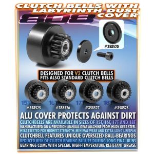 ALU LABYRINTH DUST COVER FOR CLUTCH BELL, X358520