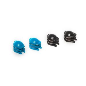 Motor guard base (4 pieces, 2x blue, 2x black) - LRP H4 Gra, 222708