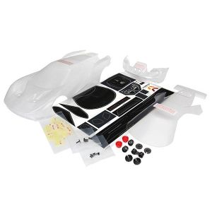 Body, Ford GT (clear, requires painting)/ decal sheet (incl, TRX8311