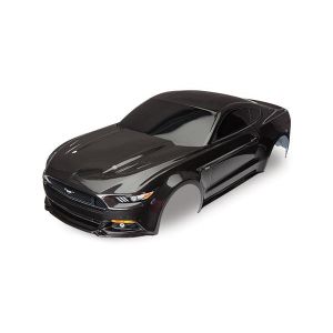 Body, Ford Mustang, black (painted, decals applied), TRX8312X