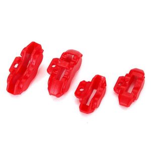 Brake calipers (red), front (2)/ rear (2), TRX8367