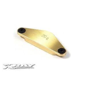 BRASS CHASSIS WEIGHT REAR 20g, X341183