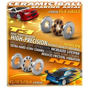 CERAMIC BALL-BEARING AXIAL F3-8 3x8x3.5, X930238
