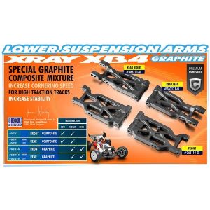 Composite Suspension Arm Rear Lower Left - v2 Graphite, X363121-G