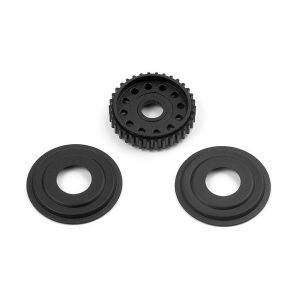 T2'008 Diff Pulley 34T With Labyrinth Dust Covers, X305054