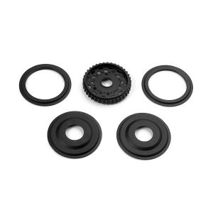 T2'008 Diff Pulley 38T With Labyrinth Dust Covers, X305058