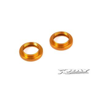 T4 ALU SHOCK ADJUSTABLE NUT - ORANGE (2), X308042-O