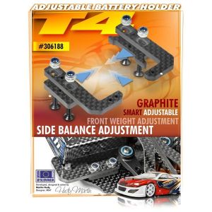 T4 GRAPHITE ADJUSTABLE BATTERY HOLDER, X306188