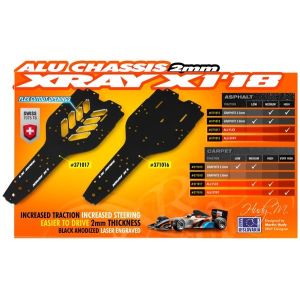 X1'18 ALU FLEX CHASSIS 2.0MM - 7075 T6, X371017