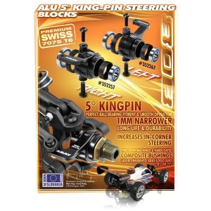 XB808 ALU STEERING BLOCK LEFT - 5> KING-PIN - SET, X352267