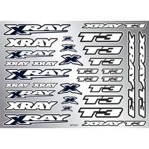 Xray T3 Sticker For Body - White, X397325