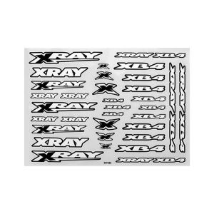 Xray XB4 Sticker For Body - White, X397380