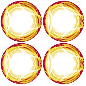 Xray XT8 Wheel Stickers Die-Cut Orange, X397351