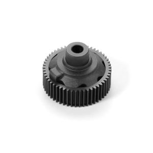 COMPOSITE GEAR DIFFERENTIAL CASE WITH PULLEY 53T - GRAPHITE, #X324953-G