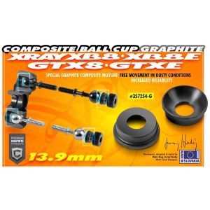 COMPOSITE BALL CUP 13.9 MM - GRAPHITE (2), #X357254-G