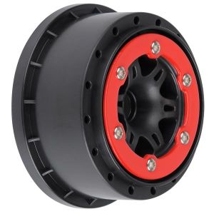 Split Six Red/Blk Bead-Loc Whls (2) Slash 2wd Front