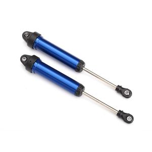 Shocks, GTR, 134mm, aluminum (blue-anodized) (fully assembled w/o springs) (fron