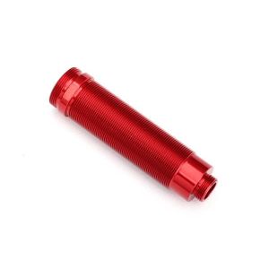 Body, GTR shock, 64mm, aluminum (red-anodized) (front, threaded)