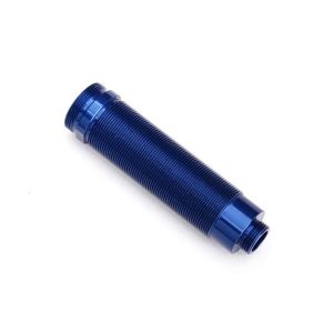 Body, GTR shock, 64mm, aluminum (blue-anodized) (front, threaded)