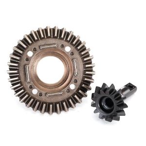 Ring gear, differential/ pinion gear, differential (front)