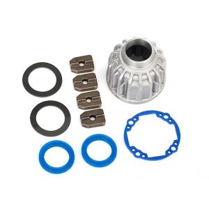 Carrier, differential, aluminum (front or center)/ x-ring gaskets (2), ring gear