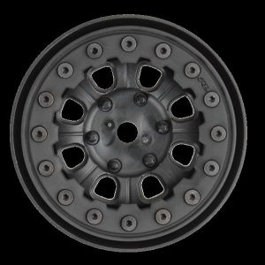 Denali 1.9" Blk/Blk Bead-Loc F/R Crawler Wheels (2)