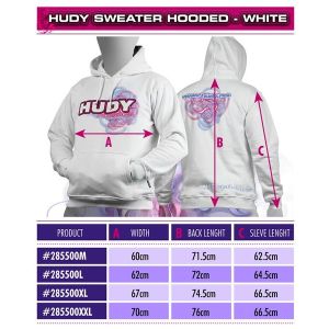 Hudy Sweater Hooded - White (L), H285500L