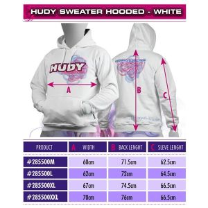 Hudy Sweater Hooded - White (Xxl), H285500XXL