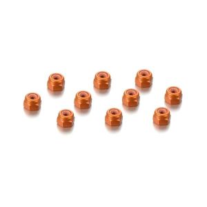 ALU NUT M3 - ORANGE (10), H296530-O