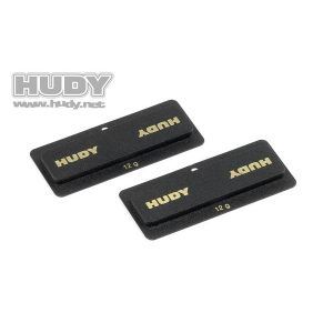 Hudy Lipo Chassis Balancing Weights 12G - Low Cg (2), H293090