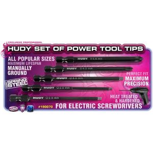 Set Of Power Tool Tips 2.0, 2.5, 3.00mm + 4.0, 5.8 Phillips, H190070