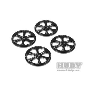 Alu Set-Up Wheel For 1/10 Rubber Tires (4), H109370