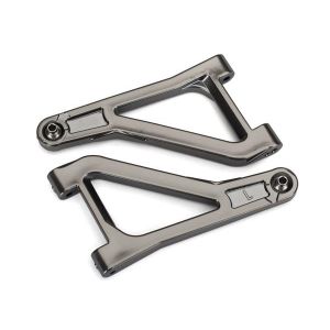 Suspension arms, upper (left & right) (satin black chrome-plated) (assembled wit