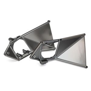 Mounts, suspension arm, upper (front) (left & right) (satin black chrome-plated)