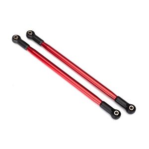 Suspension link, rear (upper) (aluminum, red-anodized) (10x206mm, center to cent
