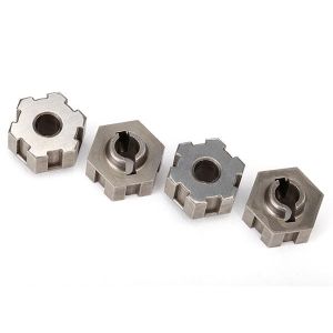 Wheel hubs, hex, steel (4)