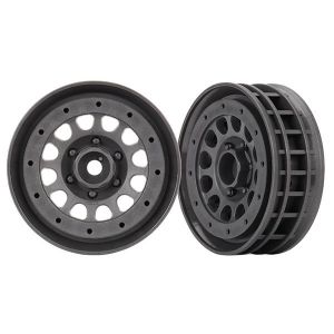 Wheels, Method 105 1.9' (charcoal gray, beadlock) (beadlock rings sold separatel